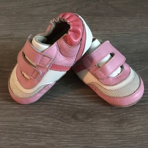 Robeez Mini Shoez Pink and White Sneakers